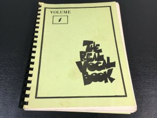 Vintage The Real Vocal Book Volume 1 One Sheet Music Lyrics Fake Book
