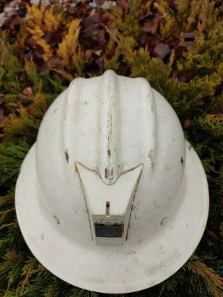 Vintage E.  D.  Bullard Co.  S.  F.  - Usa.  Fiberglass Iron Worker Hard Hat.  99 Nr