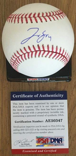 George Springer With 4 Licensed Psa/dna Authenticated Signed Game Baseball