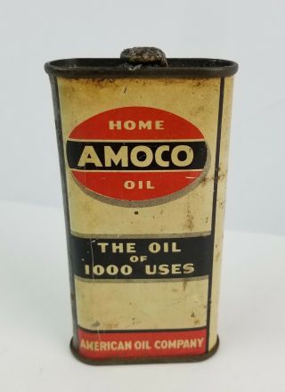 Vintage Amoco Handy Oiler Household Oil Can Lead Top Missing Nozzle