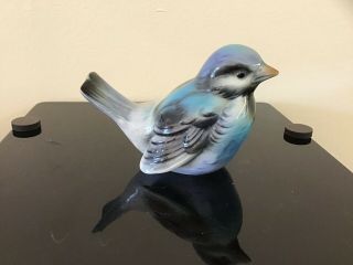 Vintage Goebel Blue Bird Porcelain Figurine Cv73