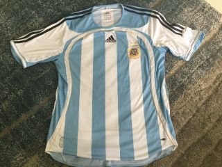 Adidas Climacool Argentina Soccer Football Jersey Blue White Afa Men Large 06