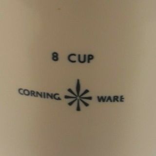 VINTAGE CORNING WARE 8 CUP PERCOLATOR STOVE TOP COFFEE POT (BLACK STARBURST) 3