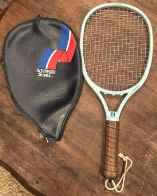 Vintage Olympian La Feminique Racquetball Racket Pretty Color With Zip Cover