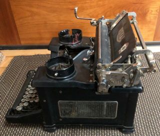 Antique Royal Model 10 Typewriter w/Beveled Glass Sides For Restoration Or Parts 2