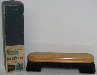 Vintage Wards Hawthorne Professional Style Pool Table Brush 60 - 5026 Horse Hair