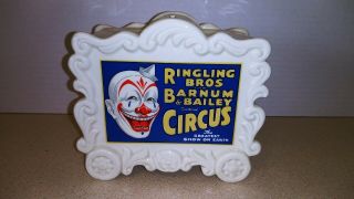 Ringling Brothers Barnum & Bailey Circus Clown Coin Bank 1983 Vtg