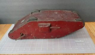 Antique Pressed Steel Ww1 Wind - Up Tank.  Vintage.  British Mark 1