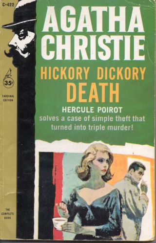 Hickory Dickory Death By Agatha Christie,  Cardinal Edition,  Vintage Mystery