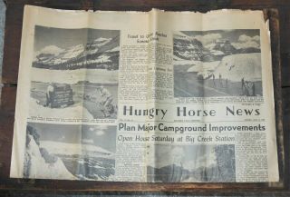 Hungry Horse News Columbia Falls Montana Newspaper July 1959 Vintage Ads Sports