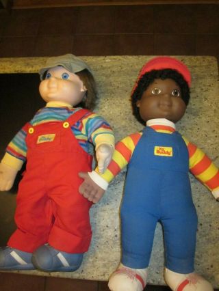 2 Vintage My Buddy Doll African American & White 1985 & 1991