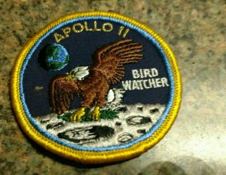 Apollo 11 Vintage Patch Eagle Moon Landing Nasa Space Program Bird Watcher Cloth