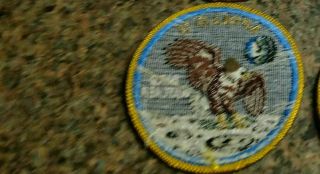 Apollo 11 VINTAGE patch eagle moon landing Nasa Space Program Bird Watcher Cloth 2