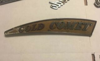 Vintage Reo Gold Comet Truck Front Emblem Trim Badge Hot Rat Street Rod