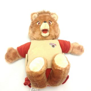 Vintage 1985 Teddy Ruxpin Talking Bear Worlds Of Wonder Plush Toy - 2