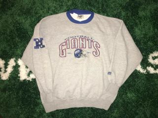 Vintage Lee Sport Mens York Giants Pullover Sweatshirt Sz Xl Nfl Sweater