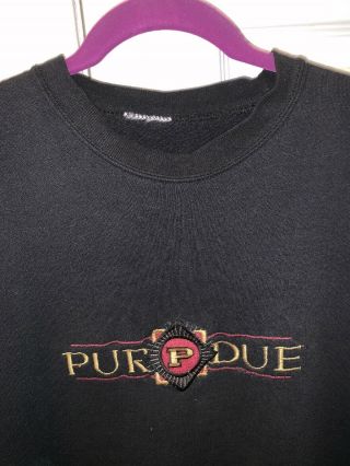 Vintage 1990s Purdue Crewneck Sweatshirt Men’s Size Large Black 2