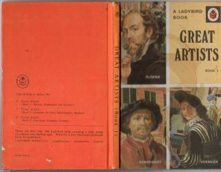 Vintage Ladybird Book: Great Artists Book 1 Series 701 Rubens Rembrandt Vermeer