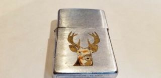 Zippo Cigarette Lighter 1993 8 Point Buck Deer Flint Hunting Whitetail