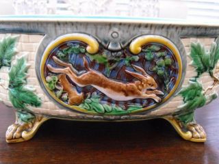Antique Minton Majolica Game Dish Tureen - Sadly Missing Lid