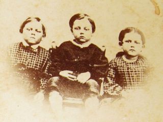 Antique Cdv Photo Of Civil War Orphans Children Of The Battlefield Gettysburg