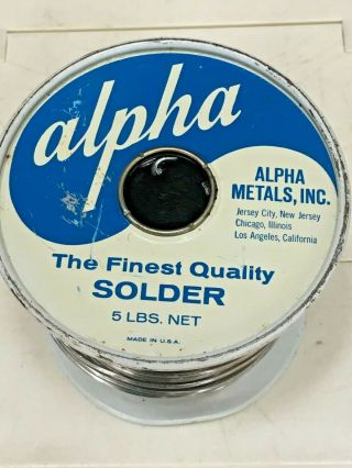 Alpha Solder 4 lbs Vintage Cen - Tri - Core Energized Rosin.  062 Diam.  60 SN 40PB 2