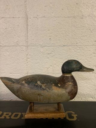 Vintage Mason Premier Drake Mallard Duck Decoy Paint