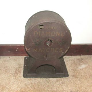 Antique Diamond Matches One Cent Vending Machine Coin Op Match Book