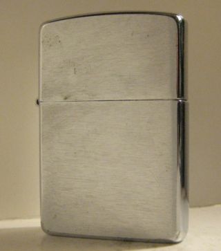 1996 Brushed Chrome Zippo With Insert