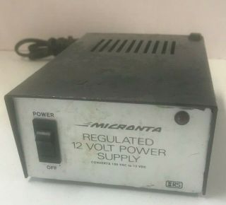 Micronta Regulated 12 Volt Power Supply Vintage Radio Shack No.  22 - 124 Tandy