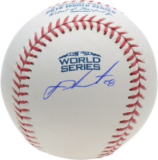 J.  D.  Martinez Boston Red Sox Autographed 2018 World Series Logo Baseball