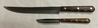 2 Vintage Case Xx Kitchen Knives Cap 221 Cp 3 " Paring Knife & M 283 8 " Knife