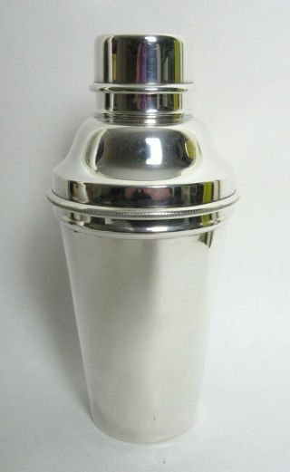 Vintage Art Deco Walker & Hall Silver Plated Cocktail Shaker