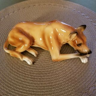 Vintage Porcelain Great Dane Dog Figurine Big 8 "
