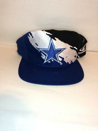 Dallas Cowboys Vintage Splash Pro Line Logo Athletic Nfl Hat Snapback