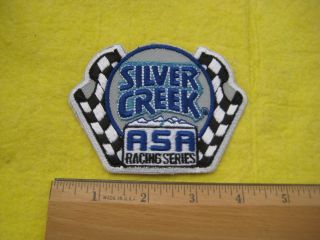 Vintage Asa Silver Creek American Speed Association Racing Patch