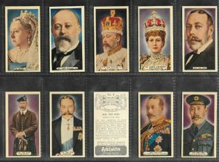 Ardath 1935 Interesting (royalty) Full 50 Card Set  Silver Jubilee