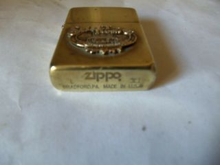Vintage 1995 Solid Brass Zippo Lighter Select Trading Co Tobaccoville NC Unlit 2