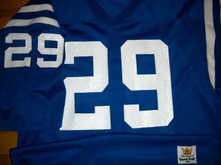 1987 Colts Eric Dickerson Authentic Game Jersey Sz 48 Sand Knit Usa Vtg