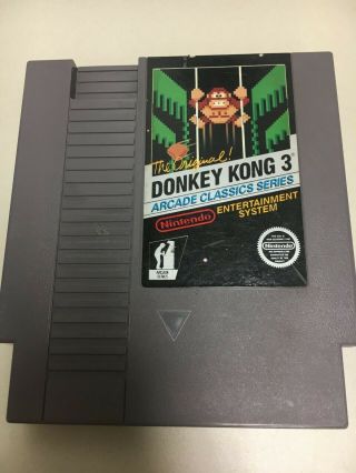 . 01 Start Bid Donkey Kong 3 Arcade Classic Series Vintage Nintendo Game Nes Hq