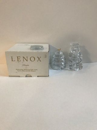 Vintage Lenox Crystal Winnie The Pooh And Hive Salt & Pepper Set