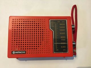 Vintage Hitachi Am Personal Radio Model Th - 801