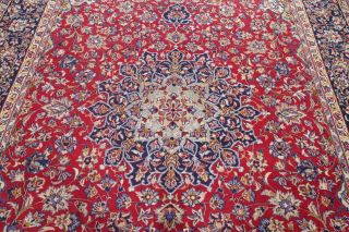 Vintage Traditional Floral Najafabad Hand Knotted Area Rug Red Living Room 10x13 3