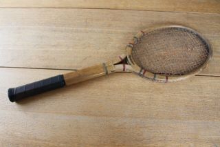 Vintage Wright & Ditson All American Wooden Tennis Racket