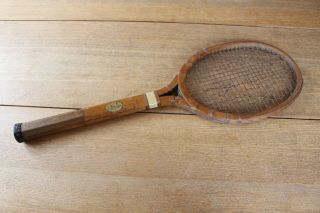 Vintage Wright & Ditson Top Flite Wooden Tennis Racket