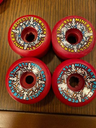 Nos Powell Peralta Mini Rats Wheels 57mm 97a Skate Steve Caballero Mike Vallely
