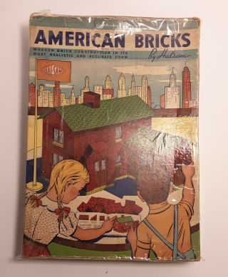 Vintage Halsam Wood American Brick Set No.  60/1