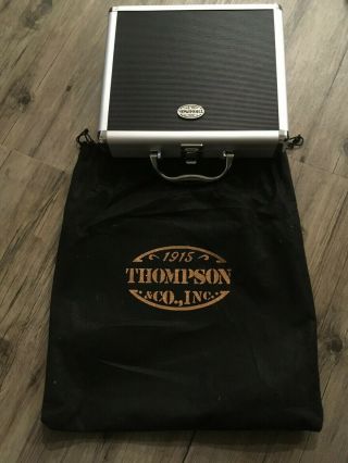 1915 Thompson & Co. ,  Inc Aluminum Metal Cigar Carrying/ Travel Case {exc Cond}