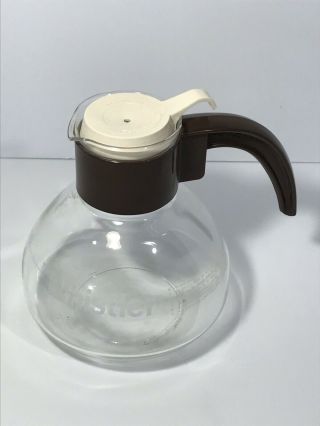 Vintage Gemco The Whistler 8 Cup Stovetop Glass Coffee Tea Pot Carafe 2