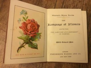 Victorian Little Book The Language Of Flowers 96 Pages